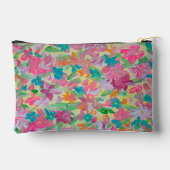 Sunny Pastel Floral Zubehörtasche (Rückseite)