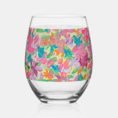 Sunny Pastel Weinglas Ohne Stiel (Rückseite)