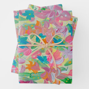 Sunny Pastel Wrapping Paper Geschenkpapier Set