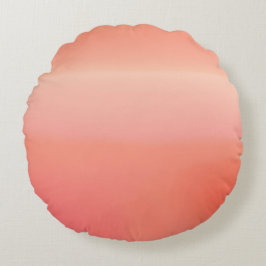 Sunny Peach AI Art Rundes Kissen