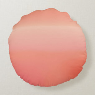 Sunny Peach AI Art Rundes Kissen