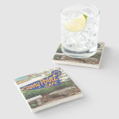 Sunny Point, Asheville, Sunny Point Untersetzer, Steinuntersetzer (Seitenansicht)