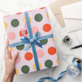 Sunny Polka Dots Geschenkpapier