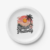 Sunny Positive Szene Pappteller (Vorderseite)