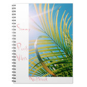 Sunny Positive Vibes Notebook Notizblock (Vorderseite)