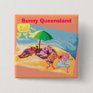 Sunny Queensland Button