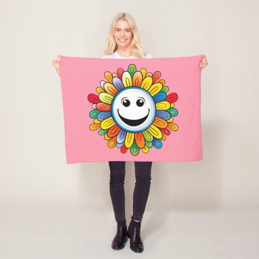 Sunny Ray Flower Fleecedecke (Beispiel)