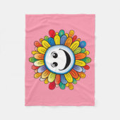Sunny Ray Flower Fleecedecke (Vorderseite)