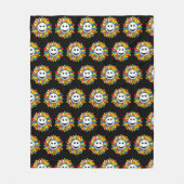 Sunny Ray Flower Fleecedecke (Vorderseite)