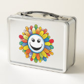 Sunny Ray Flower Metall Brotdose (Rückseite)