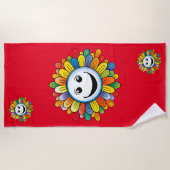 Sunny Ray Flower Strandtuch (Vorderseite)