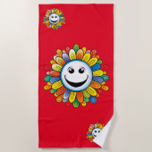 Sunny Ray Flower Strandtuch (Vorderseite)