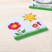 SUnny   Rechteckiger Pappuntersetzer (angewinkelt)