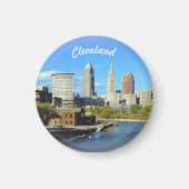 Sunny River View Cleveland Magnet (Vorne)