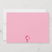 Sunny Safari Girl Animals Kinderdusche Einladung (Rückseite)