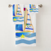 Sunny Sailing Day Badhandtuch Set (Insitu)