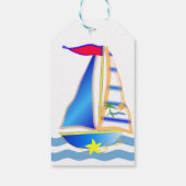 Sunny Sailing Day Geschenkanhänger (Rückseite)