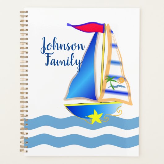 Sunny Sailing Day Planer (Vorderseite)