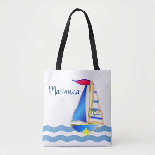 Sunny Sailing Day Tasche (Vorderseite)