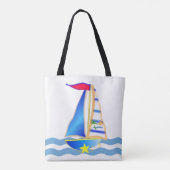 Sunny Sailing Day Tasche (Rückseite)