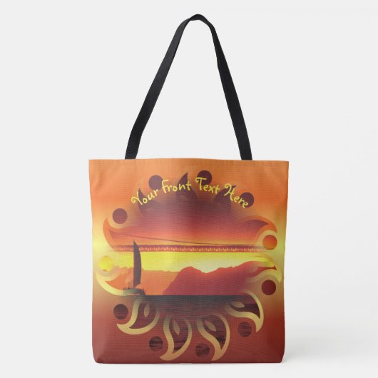 Sunny San Francisco Sunset 1124 Tasche (Vorderseite)