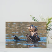 Sunny Sea Otter Briefpapier (Stehend Vorderseite)