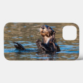 Sunny Sea Otter Case-Mate iPhone Hülle (Rückseite (Horizontal))