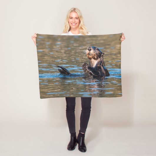 Sunny Sea Otter Fleecedecke (Beispiel)