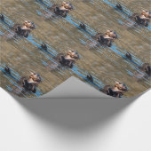 Sunny Sea Otter Geschenkpapier (Ecke)