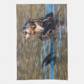 Sunny Sea Otter Geschirrtuch (Vertikal)