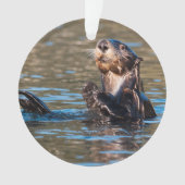 Sunny Sea Otter Ornament (Vorderseite)