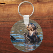 Sunny Sea Otter Schlüsselanhänger (Vorderseite)