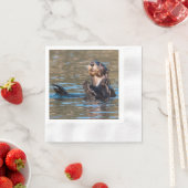 Sunny Sea Otter Serviette (Beispiel)