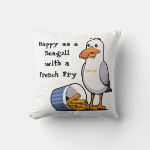 Sunny Seagull Fan Wildwood French Fry Gull Kissen