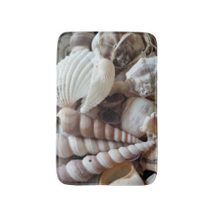 Sunny Seashells Bath Mat Summer Beach Exotische Mu Badematte