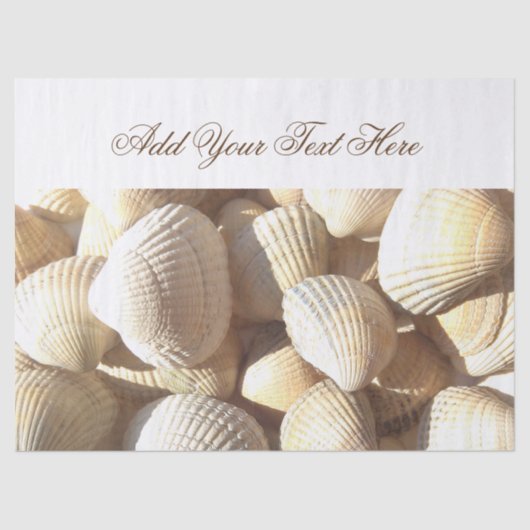 Sunny Seashells Collection, Summer Beach, Tissue Seidenpapier (Vorderseite)