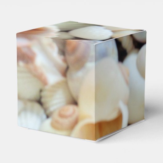 Sunny Seashells Gefälligkeitsbox, Summer Beach Wed Geschenkschachtel (Rückseite)