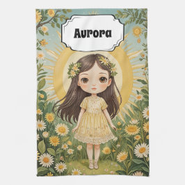 Sunny Serenade Personalisiert Geschirrtuch