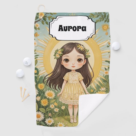 Sunny Serenade Personalisiert Golfhandtuch (Insitu)