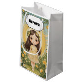 Sunny Serenade Personalisiert Kleine Geschenktüte (Rückseite Schrägansicht)