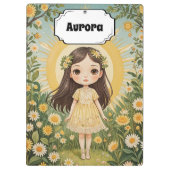 Sunny Serenade Personalisiert Klemmbrett (Rückseite)