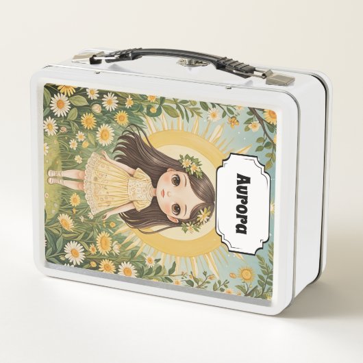 Sunny Serenade Personalisiert Metall Brotdose (Rückseite)