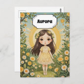 Sunny Serenade Personalisiert Postkarte (Vorne/Hinten)