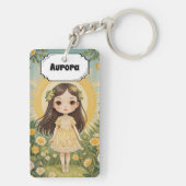 Sunny Serenade Personalisiert Schlüsselanhänger (Rückseite)