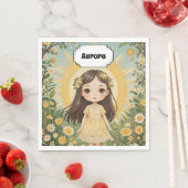 Sunny Serenade Personalisiert Serviette (Beispiel)