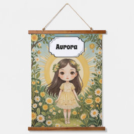 Sunny Serenade Personalisiert Wandteppich Mit Holzrahmen