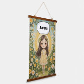 Sunny Serenade Personalisiert Wandteppich Mit Holzrahmen (Gewinkelt)