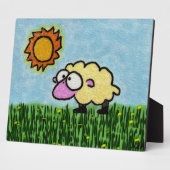 Sunny Sheep Fotoplatte (Seite)