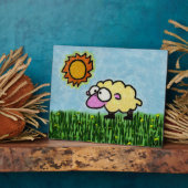 Sunny Sheep Fotoplatte (Seite)