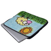 Sunny Sheep Laptopschutzhülle (Vorne Knopf)